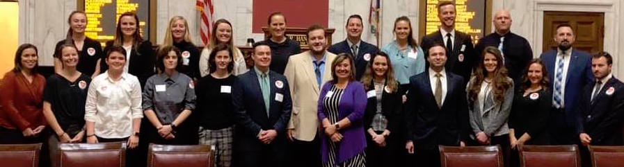 WVATA members at the state legislature in Charleston, WV in 2019